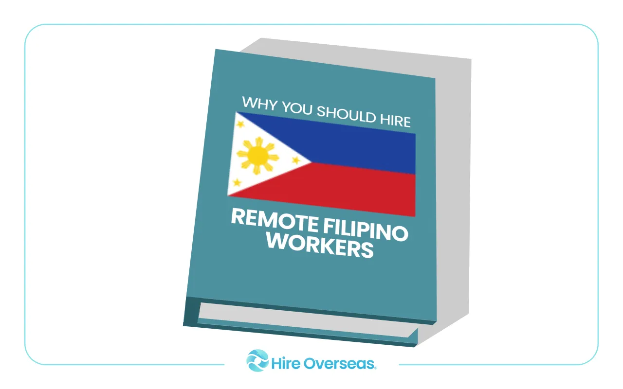 Book cover titled Why You Should Hire Remote Filipino Workers with Philippine flag